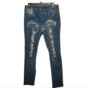 Sweet Look Distressed Jeans Size: 15